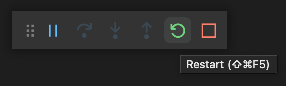 Restart the development instance of VS Code to ensure your extension's latest code is running